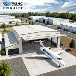 Atelier d'aviation professionnel en structure légère en acier, projet de construction antirouille - Product Image 1