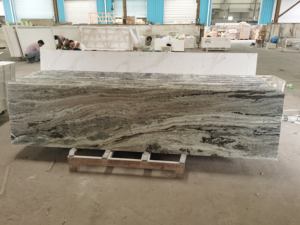 Mármol marrón fantasía de piedra natural para mesa personalizada cocina Isla Grande - Product Image 5