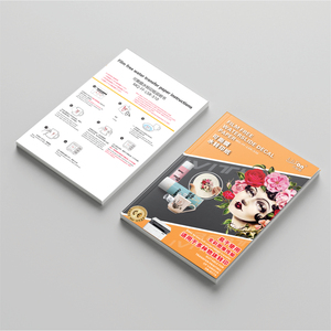 Papier transfert transparent pour imprimante laser couleur, papier blanc amovible, logo personnalisé, transfert par glissement d'eau <span class=keywords><strong>gratuit</strong></span> - Product Image 2