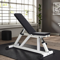 Banc d'exercice réglable unisexe pour la maison, en acier durable, avec logo personnalisé, caractéristiques de sécurité, pour sit-up et musculation