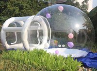 Dôme igloo transparent en PVC, tente gonflable, maison à bulles pour l'extérieur, Noël, remise de diplôme, camping, fête des pères, Thanksgiving
