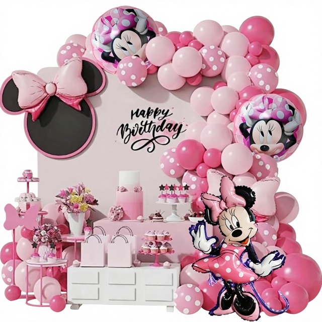 Cartoon Mouse Foil Balloon Kit for Kids Party Supplies Bulk