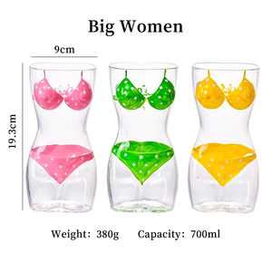 <span class=keywords><strong>Verre</strong></span> à shot <span class=keywords><strong>Jager</strong></span> Bomb en <span class=keywords><strong>verre</strong></span> sans plomb personnalisé de haute qualité, motif buste féminin 3D sexy, pour enterrement de vie de jeune fille - Product Image 6