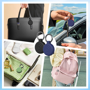 Coque de protection en silicone à effet d'ondulation intégrale abordable pour <span class=keywords><strong>AirTag</strong></span>, étui étanche portable avec porte-clés pour <span class=keywords><strong>AirTag</strong></span> - Product Image 6