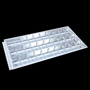 Recessed <b>Panel</b> <b>Light</b> 600x600mm Square LED Grille <b>Light</b> For Office Kitchen Bathroom Integrated T5 T8 Flat <b>Panel</b> Lighting - Product Image 1