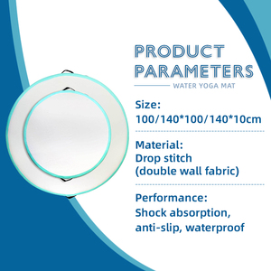 Colchoneta inflable redonda para gimnasia al aire libre, tapete de entrenamiento para acrobacias, bloque de aire inflable, viga de equilibrio. - Product Image 1