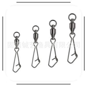 Mosquetón Giratorio de Alta Resistencia con Rodamiento de Bolas, Acero Inoxidable 304, Conector de Anillo en Forma de Ocho para Señuelos de Pesca - Product Image 2