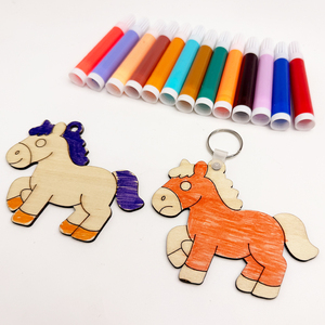 Cadeaux promotionnels de marque, cadeaux uniques pour la Saint-Valentin, cadeaux DIY, porte-clés en bois de contreplaqué Pomy - Product Image 4