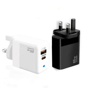 Cargador USB Multifuncional de Carga Rápida PD de 65 W de Alta Potencia, Compatible con EE. UU., UE y Reino Unido, Cargador para Teléfono Móvil - Product Image 1