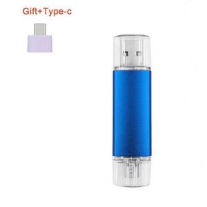 แฟลชไดรฟ์ USB 3.0/2.0 รุ่นใหม่ ดีไซน์หมุนได้ ความจุ 16GB/32GB/64GB/128GB สำหรับสมาร์ทโฟน ใช้งานได้สองแบบ 2-in-1  วัสดุพลาสติก - Product Image 4