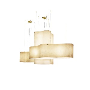 Lustres design style Wabi Sabi, ovales, avec douille E27, alimentation électrique, pour hôtel, hall, restaurant, club, salle d'exposition, éclairage décoratif - Product Image 5