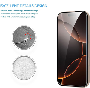 Protecteur d'écran mobile en verre trempé 9h transparent pour <span class=keywords><strong>iphone</strong></span> 16/15/14 Pro Max 12 11 13 pro protecteur d'écran en verre pour téléphone portable - Product Image 2