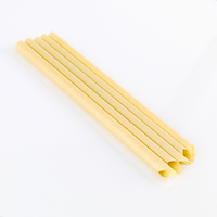 Personnalisation du fabricant OEM paille à boire en fibre de canne à sucre compostable biodégradable 12 mm à pointe pointue pour jus