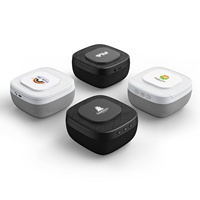 Altavoz portátil de tela de lino, soporte de carga inalámbrico y altavoz, cargador de altavoz Bluetooth inalámbrico de 15W