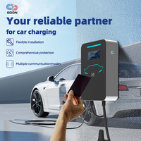 GDON 22kW AC Public Commercial Wall Mount EV Charging Station 3 Phase Untethered Fast Charger Type 2 avec RFID OCPP