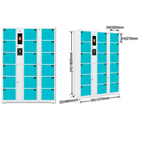 Système de casier intelligent Youbai Armoires de rangement intelligentes avec serrure électronique à code QR pour appartement et supermarché