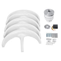 Éolienne à axe vertical haute efficacité 800W 1KW 5KW, générateur hybride hors réseau/sur réseau, système solaire adaptable à une batterie externe
