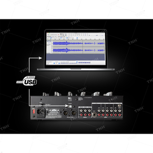 Mezclador de Audio Profesional TNH <span class=keywords><strong>MC</strong></span>-M6USB de 4 Canales con Ecualizador de Tres Bandas para <span class=keywords><strong>DJ</strong></span> y KTV - Product Image 6