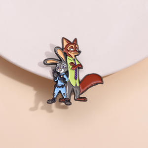 Оптовые недорогие милые значки-броши в стиле аниме, модные значки с персонажами мультфильмов и игр, мягкие эмалевые значки для косплея - Product Image 6