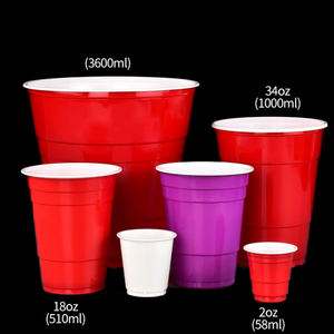 Vaso De plástico Popular para eventos, plástico reutilizable personalizado, personalizado, 300ml, vaso De plástico para estadio, Vasos De plástico Con Tapa - Product Image 3