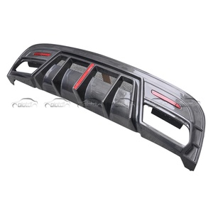 Carbon Fiber Rear Bumper Lip Sword Fins Spoiler Winglet <b>Diffuser</b> for Mercedes Benz GLA Class X156 GLA45 AMG 2013-2019 - Product Image 3