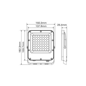 Projecteur LED Vito 30W 6000K 3600lm IP65 Lumière Froide Éclairage Extérieur - Product Image 3
