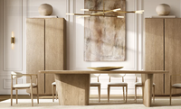 Cabinet Dalia de présence architecturale fabriquée à la main en chêne blanc américain richement grainé de conception belge OEM Sassanid