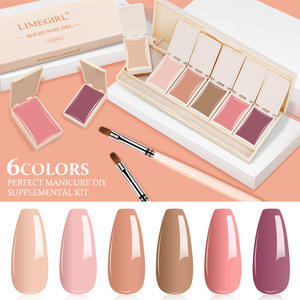 Set de Esmalte de Gel al por Mayor, Nuevo Set de 6 Colores de Pintura de <span class=keywords><strong>Uñas</strong></span>, Gel Sólido, Esmalte <span class=keywords><strong>Semipermanente</strong></span>, Paleta de Esmalte de Gel Sólido - Product Image 6