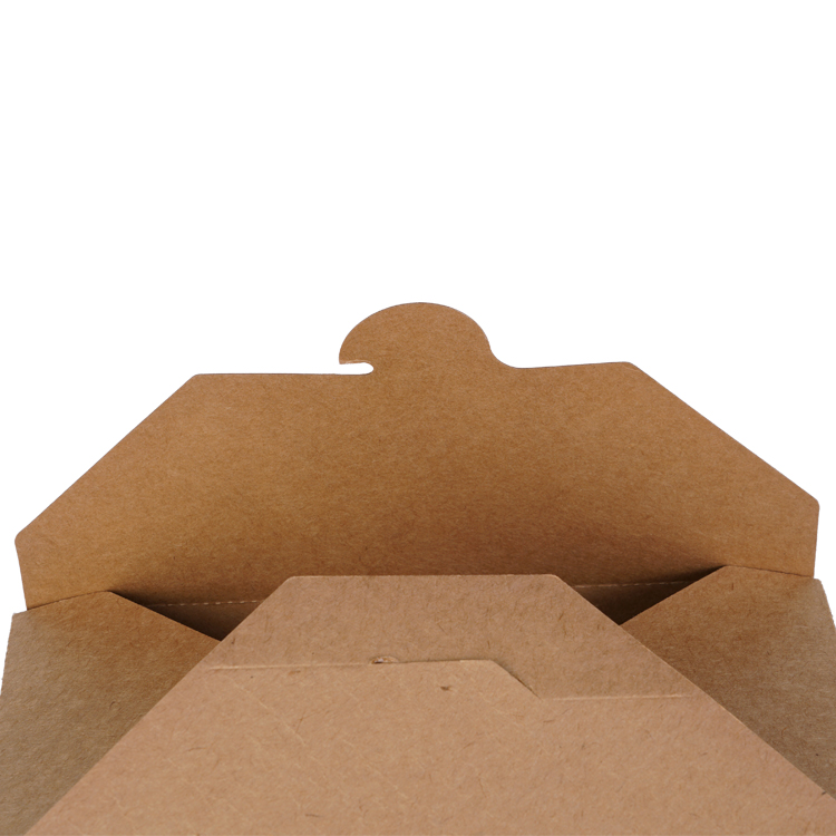 Custom Disposable Co<i></i>ntainer Take Out Food Paper Co<i></i>ntainers Kraft Brown Paper Take Out Boxes