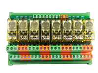 Module de relais de puissance 220VAC RJ2S-C-D24, 8 canaux de sortie numérique, module de relais à vis, contact haute puissance, théorie électromagnétique