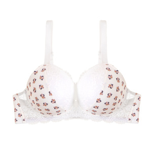 <span class=keywords><strong>Reggiseno</strong></span> Push-Up con Ferretto Taglia Grande <span class=keywords><strong>Bianco</strong></span> Sexy con Stampa Floreale Gotica in <span class=keywords><strong>Pizzo</strong></span> per Donne - Product Image 5