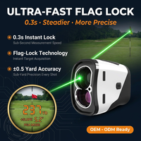 Télémètre de golf à puce FPGA, optique anti-tremblement, verrouillage de la cible en 0,3s, inclinaison PGA, étanche IP54, usine OEM