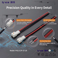 Boîtier de connecteur JST PHMR-02V, faisceau 2P, pas de 2,0 mm, queue étamée 26AWG