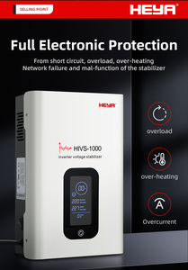 Régulateurs de tension automatiques (AVR) à onde sinusoïdale pure à réponse rapide, type 1KVA 800W, entrée 90-310V, sortie 220V/230V - Product Image 4