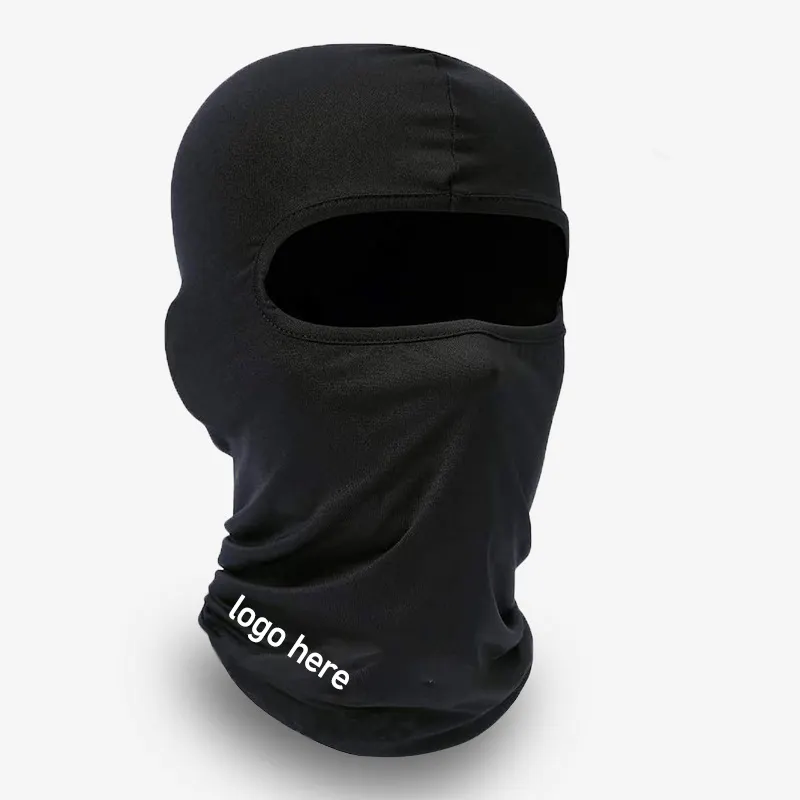 Masque de ski complet cagoule personnalisée pour les sports de plein air vente en gros casquettes de sport tricotées à 3 trous gratuit 100% polyester unisexe