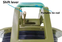 Tambor de Cable de Metal portátil, carrete de Cable, carro de Cable, entorno duro, retráctil, carrete de entorno duro, bobinado para fibra óptica