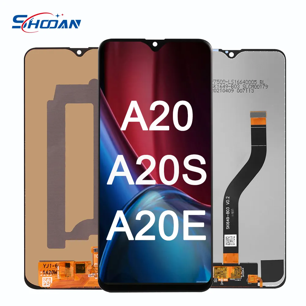Layar LCD Ponsel Asli untuk SAMSUNG Galaxy A20s A207 A2070 A207F Telepon LCD Display Digitizer Penggantian Perakitan untuk A20S