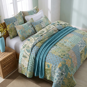 Parure de lit matelassée de luxe en coton 200TC imperméable, avec taies d'oreiller, pour décoration intérieure traditionnelle, lavable et rafraîchissante - Product Image 2
