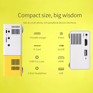 Giá Trị Tốt Nhất Cho Tỷ Lệ Tiền Yg300 <span class=keywords><strong>Mini</strong></span> Di Động Máy Chiếu Di Động Rạp Hát Tại Nhà <span class=keywords><strong>DLP</strong></span> Máy Chiếu Cao <span class=keywords><strong>Lumens</strong></span> Không Dây Thông Minh Máy Chiếu - Product Image 4