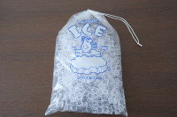 Sacs à glace en plastique PE haute résistance RAYBO de 20 lb avec cordon de serrage