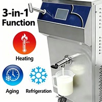 Pasteurisateur Commercial 3-en-1 en Acier Inoxydable WILK 62L pour Lait Frais, Garantie 4 Ans, 2500W, Fonctionnement Automatique, Origine Chine
