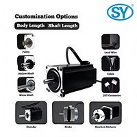 Moteur pas à pas hybride SY Nema 23, couple élevé 3,0 Nm, 8 mm, 1,8 degré, 2 phases, DC 24V-48V 5A, 57BYGH100, garantie 1 an, certifié CE