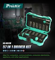 Pro'skit SD-9857M 57 en 1 Kit de pilote avec adaptateur 1/4 "à 4.0mm pour matériel de réparation de téléphone-Outil Machine maison bricolage étudiant en Asie