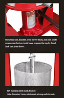 Commerciële honingpers, oliepers, wijnpers, druiven- en groentepers, ananassap hydraulische pers