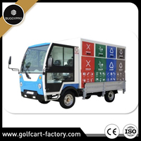 Compacteur de déchets écologique, camion poubelle compact, 8 bacs, moteur électrique 7,5 kW AC, transport spécial