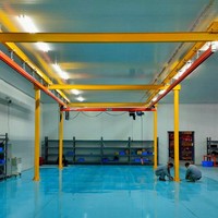 Système de rail aérien KBK, profil en aluminium, rail modulaire, grue pour usage en poste de travail d'usine, manutention de matériaux