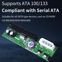 Adaptador TISHRIC SATA a PATA IDE de 3.5'' 39/40 Pines con Selección Maestro/Esclavo para Disco Duro de Escritorio, Grabadora de CD/DVD