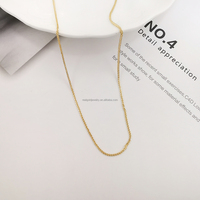 Fine Jewelry AU750 18k Chaîne Collier En Or Massif Chopin Chaîne Bonne Qualité Design Personnalisé Chinois Or Chaîne