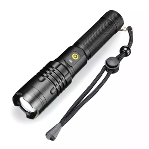 Xhp90.2 18000 lumen ngân hàng điện thông minh LCD đèn pin với an toàn búa chiến thuật trắng Laser Đèn pin Torch - Product Image 1