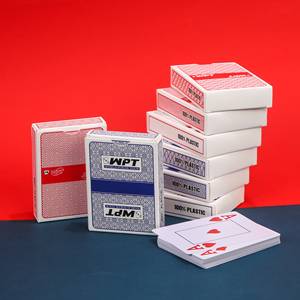 أوراق لعب تكساس هولدم عملية من البلاستيك المقاوم للتمزق للترفيه في الحانات والفعاليات وليالي ألعاب البوكر مع الأصدقاء - Product Image 1